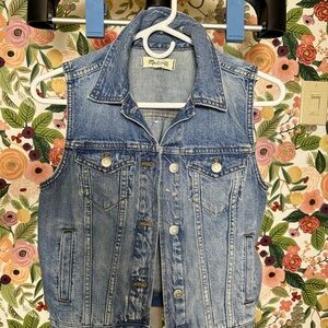 Madewell Denim Sleeveless Vest